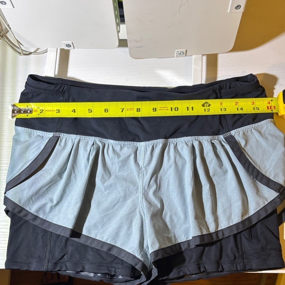 Lululemon Athletica Black and Gray Athletic Shorts